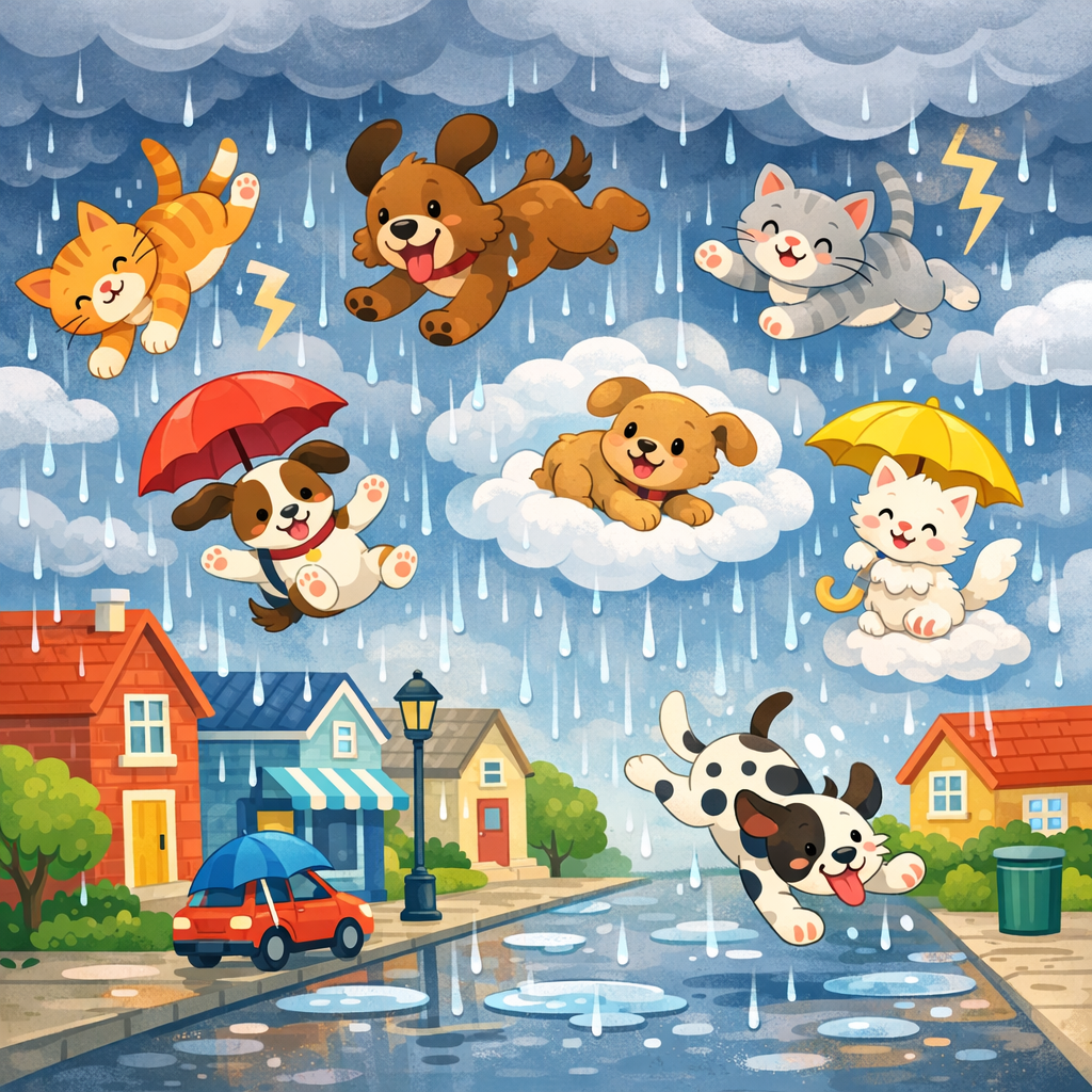 Raining cats and dogs